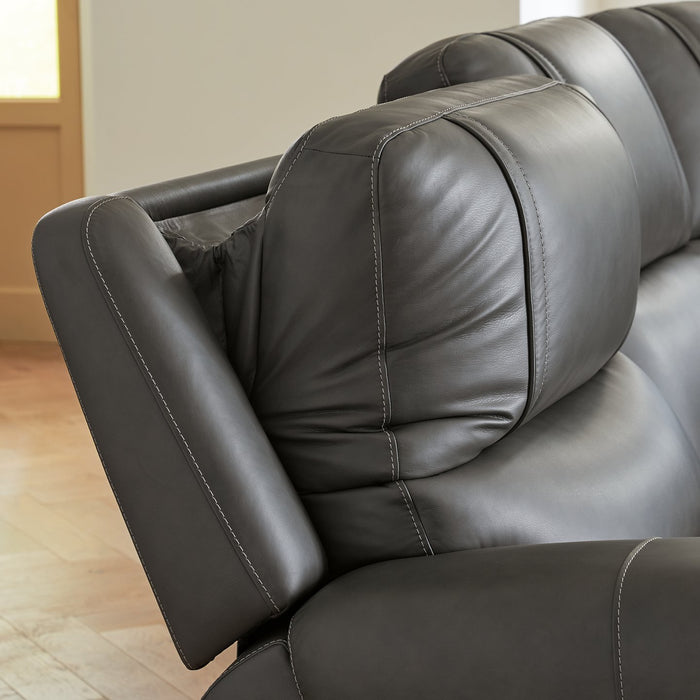 5Z - Pittson Power Reclining Sectional Loveseat - Furniture Stars (Chicago, IL)
