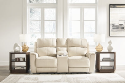 Dahlmoore Power Reclining Loveseat with Console - Furniture Stars (Chicago, IL)