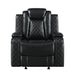 Orion Ii Glider Recliner W/ Pwr Fr & Hr-Black