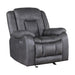 Morello Glider Recliner W/Pwr Fr- Gray