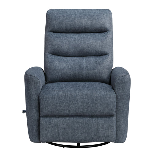 Takami Swivel Recliner-Blue Poly