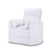 Embrace Swivel Accent Chair-White