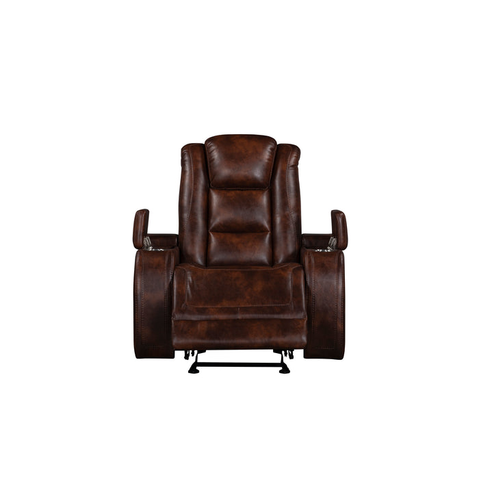 Chester Glider Recliner-Brown
