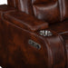 Chester Glider Recliner W/Pwr Hr & Fr-Brown
