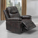 Kellen Glider Recliner W/Pwr Fr-Brown