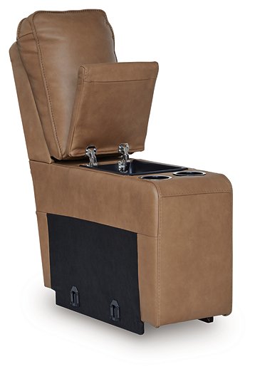 DeepWakes Reclining Sectional with Storage Console - Furniture Stars (Chicago, IL)