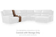 DeepWakes Reclining Sectional with Storage Console - Furniture Stars (Chicago, IL)