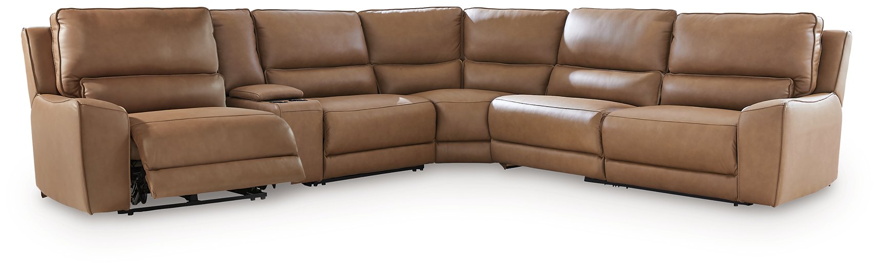 DeepWakes Reclining Sectional with Storage Console - Furniture Stars (Chicago, IL)