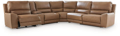 DeepWakes Reclining Sectional with Storage Console - Furniture Stars (Chicago, IL)