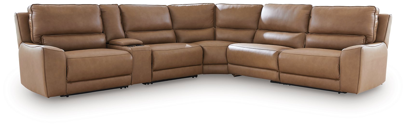 DeepWakes Reclining Sectional with Storage Console - Furniture Stars (Chicago, IL)