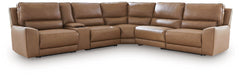 DeepWakes Reclining Sectional with Storage Console - Furniture Stars (Chicago, IL)