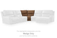 DeepWakes Reclining Sectional with Storage Console - Furniture Stars (Chicago, IL)