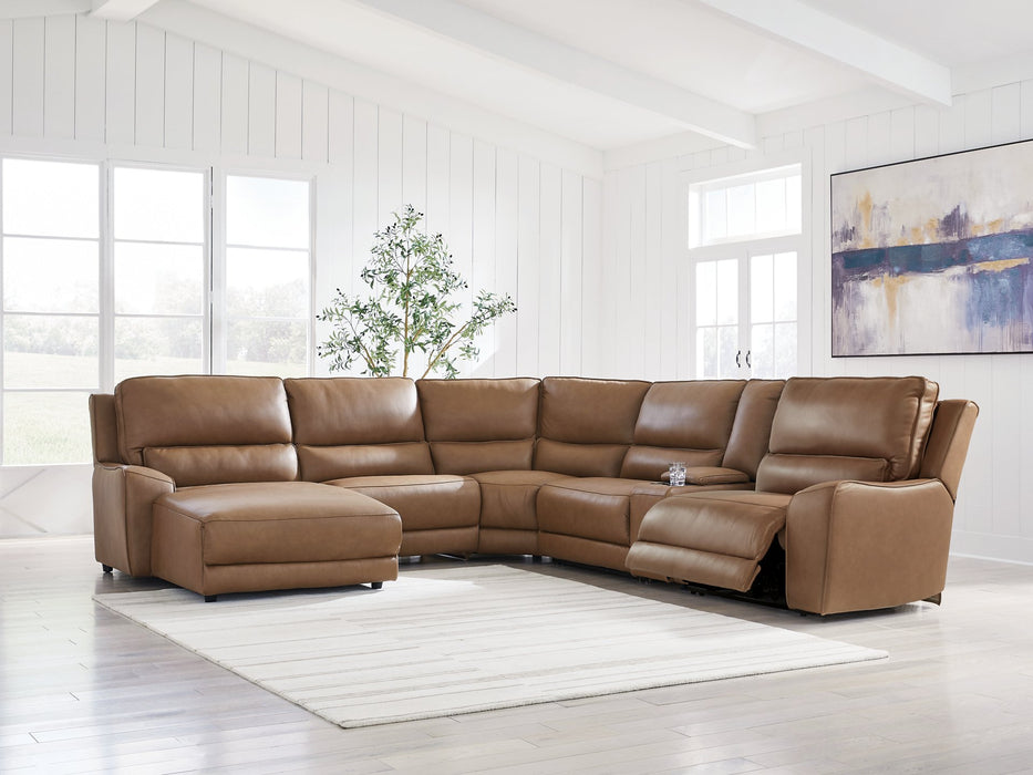 DeepWakes Power Reclining Sectional with Chaise - Furniture Stars (Chicago, IL)