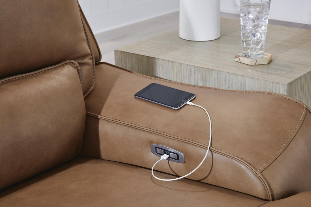 DeepWakes Power Reclining Sectional with Chaise - Furniture Stars (Chicago, IL)