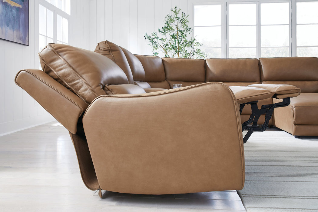 DeepWakes Power Reclining Sectional with Chaise - Furniture Stars (Chicago, IL)