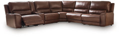 DeepWakes Reclining Sectional with Storage Console - Furniture Stars (Chicago, IL)