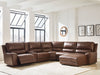 DeepWakes Power Reclining Sectional with Chaise - Furniture Stars (Chicago, IL)