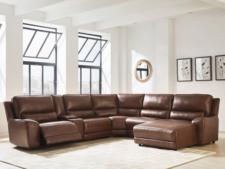 DeepWakes Power Reclining Sectional with Chaise - Furniture Stars (Chicago, IL)