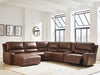 DeepWakes Power Reclining Sectional with Chaise - Furniture Stars (Chicago, IL)