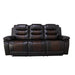 Nikko Sofa W/Pwr Fr-Brown
