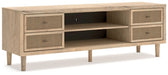 Cielden 72" TV Stand with Electric Fireplace - Furniture Stars (Chicago, IL)