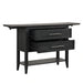 Sable Crest Drop Leaf Server-Black