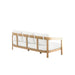 Wesley Patio Sofa, W/ White Cushions