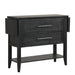Sable Crest Drop Leaf Server-Black