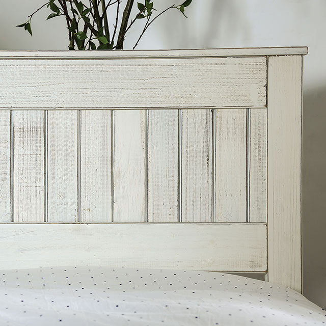 Rockwall Full, Queen, & Twin Bed White, Gray, & White - Furniture Stars (Chicago, IL)