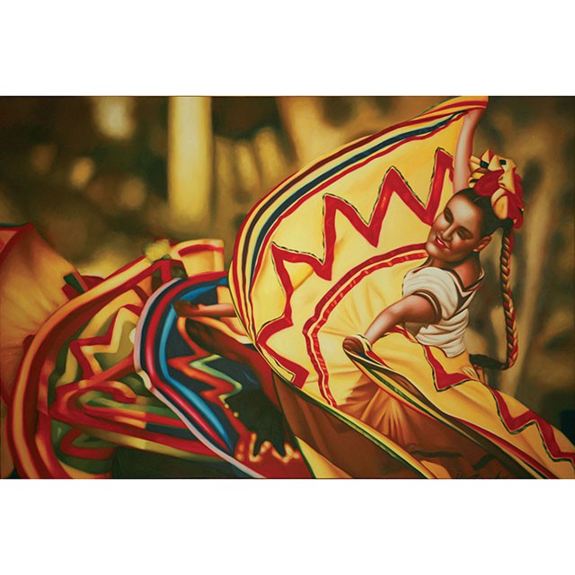 Danza Folklorica Printed Canvas Painting - Furniture Stars (Chicago, IL)