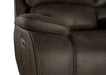 Brookings Console Loveseat W/Pwr Hr & Fr-Brown