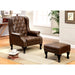 VAUGH Rustic Brown Ottoman - Furniture Stars (Chicago, IL)