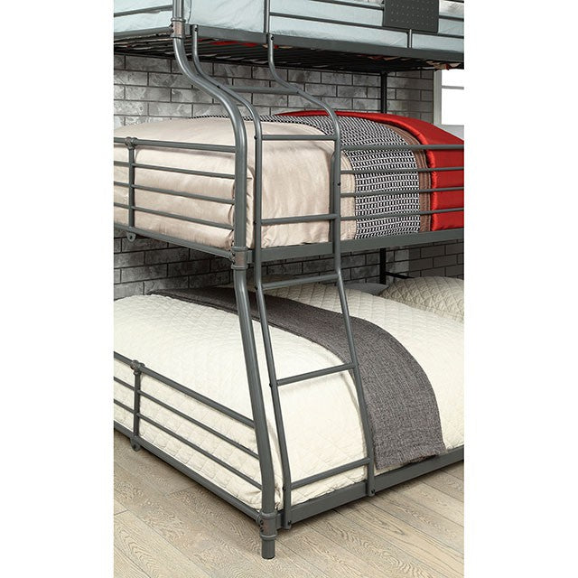 Olga III Sand Black Twin/Full/Queen Bunk Bed - Furniture Stars (Chicago, IL)