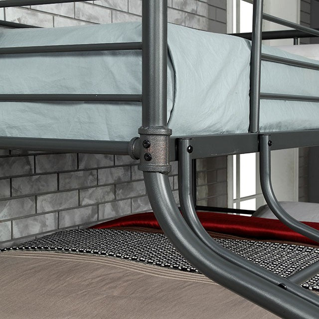Olga III Sand Black Twin/Full/Queen Bunk Bed - Furniture Stars (Chicago, IL)