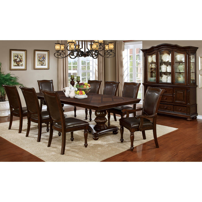 Alpena Brown Cherry/Espresso Arm Chair (2/CTN) - Furniture Stars (Chicago, IL)