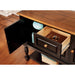 MAYVILLE Black/Antique Oak Server - Furniture Stars (Chicago, IL)