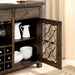 PAULINA Rustic Walnut Server - Furniture Stars (Chicago, IL)
