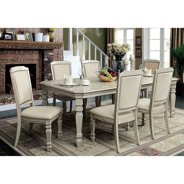 HOLCROFT Antique White/Ivory Side Chair (2/CTN) - Furniture Stars (Chicago, IL)