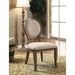 Kathryn Rustic Dark Oak/Beige Side Chair (2/CTN) - Furniture Stars (Chicago, IL)