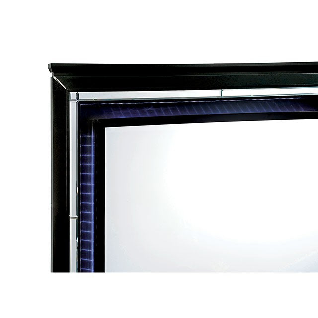 BELLANOVA Black Queen Bed - Furniture Stars (Chicago, IL)