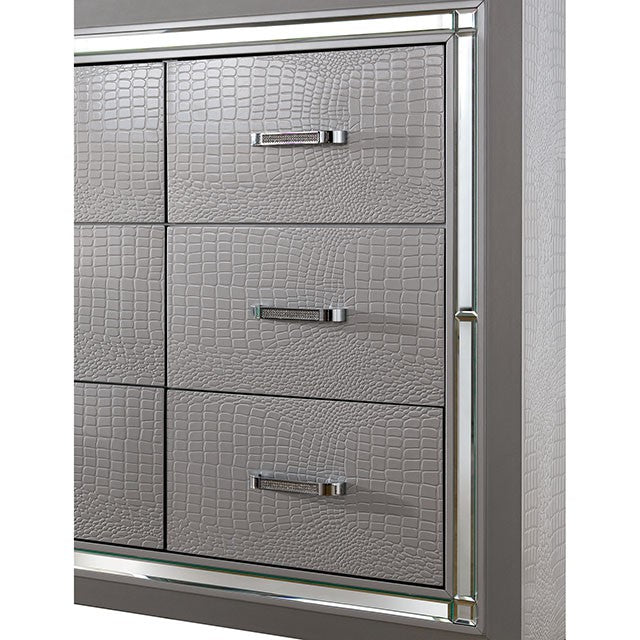 BELLANOVA Silver Queen Bed - Furniture Stars (Chicago, IL)