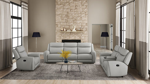 Jacobus Manual Recliner Loveseat w/ Console - Furniture Stars (Chicago, IL)