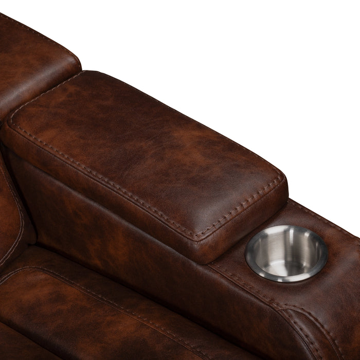 Chester Glider Recliner-Brown