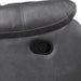 Morello Console Loveseat W/ Dual Recliners-Gray