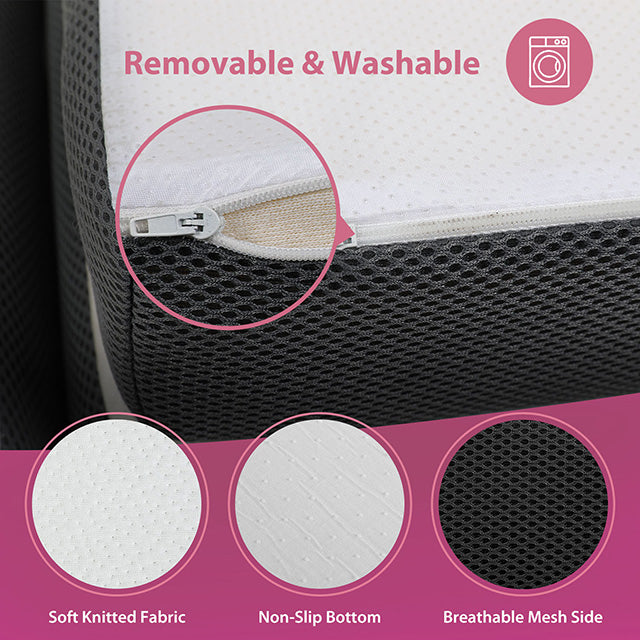 Hollyhock 3" Full Tri-Fold Memory Foam Topper - Furniture Stars (Chicago, IL)