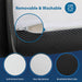 Hollyhock 3" Twin XL Tri-Fold Memory Foam Topper - Furniture Stars (Chicago, IL)