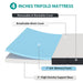 Hollyhock 4" Queen Tri-Fold Memory Foam Topper - Furniture Stars (Chicago, IL)