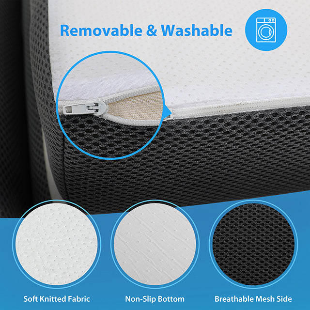 Hollyhock 4" Twin Tri-Fold Memory Foam Topper - Furniture Stars (Chicago, IL)