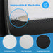 Hollyhock 4" Twin Tri-Fold Memory Foam Topper - Furniture Stars (Chicago, IL)