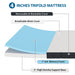 Hollyhock 4" Twin XL Tri-Fold Memory Foam Topper - Furniture Stars (Chicago, IL)